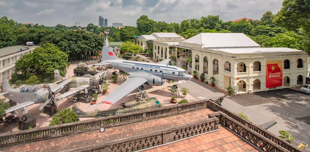 The former Vietnam Military History Museum is located in Ba Dinh District, Hanoi 